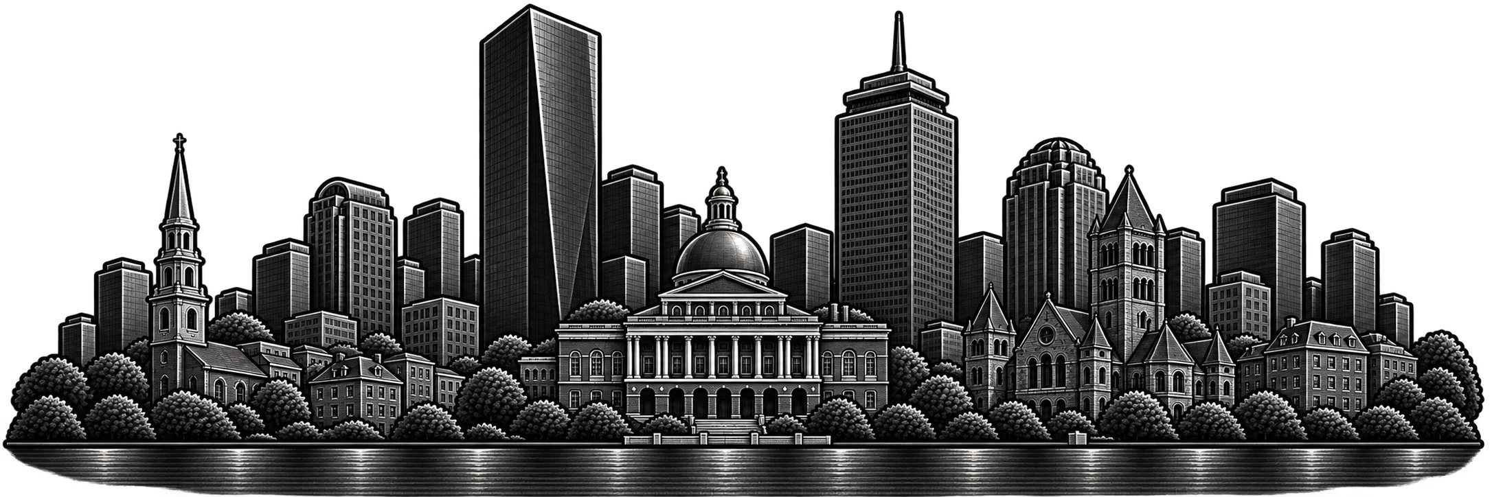 Boston city skyline