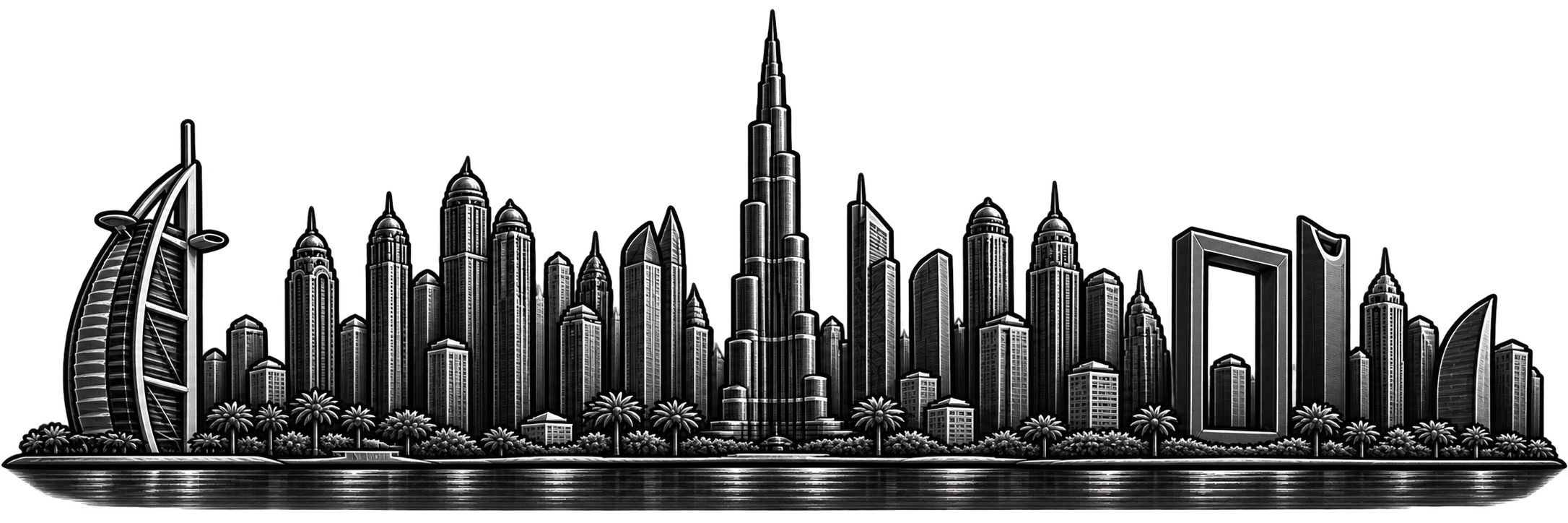 Dubai city skyline