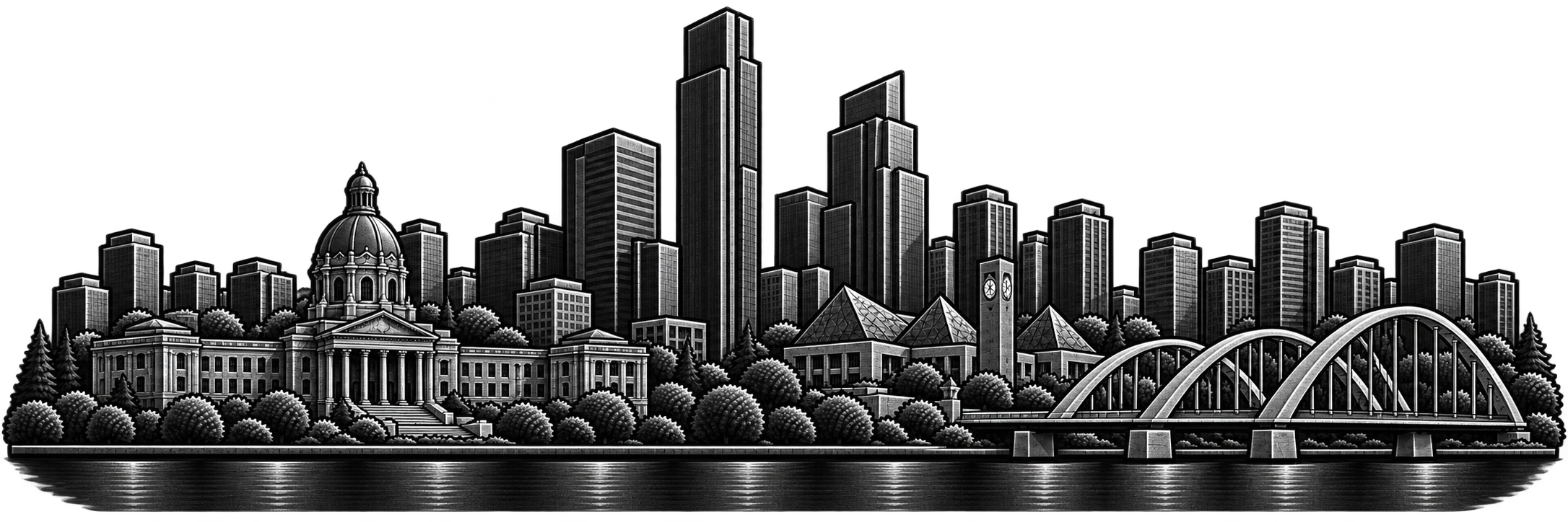 Edmonton city skyline