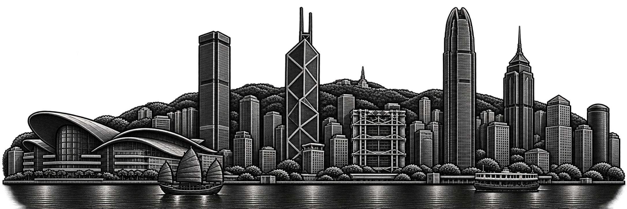 Hong Kong city skyline