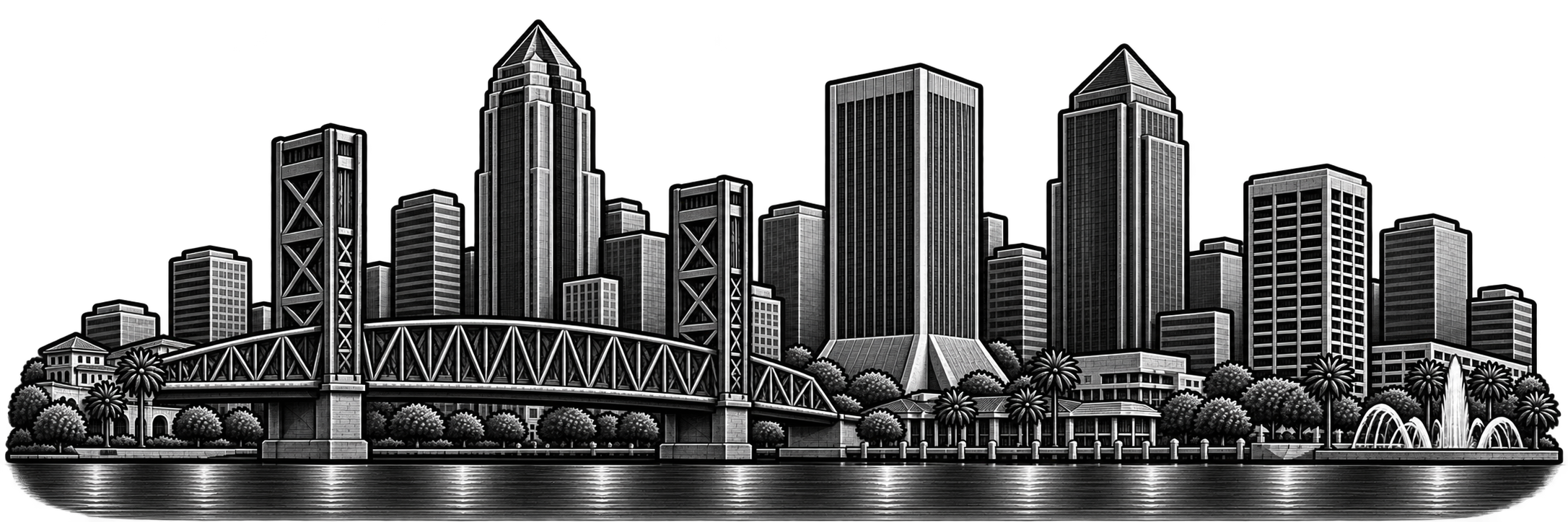 Jacksonville city skyline