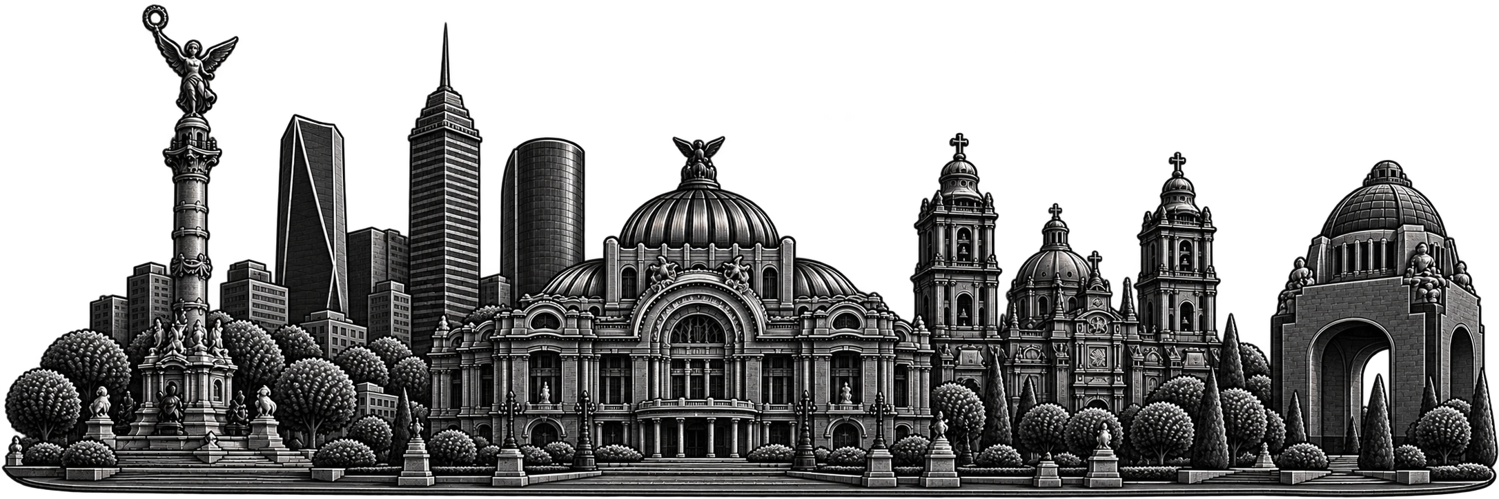 Mexico City city skyline
