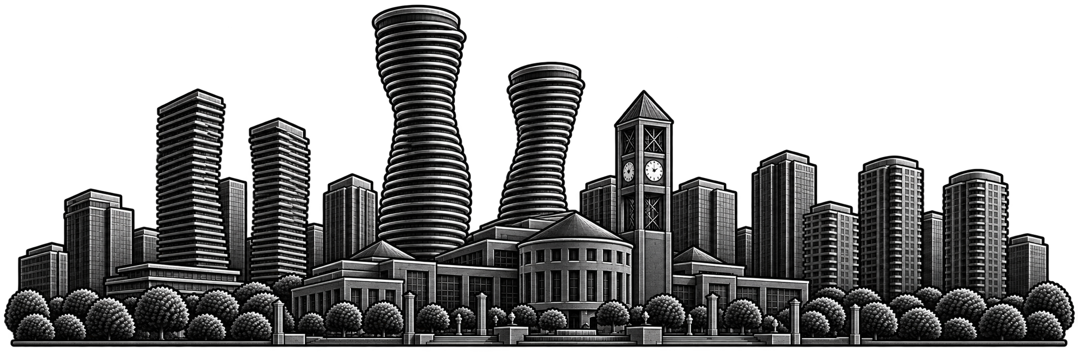 Mississauga city skyline