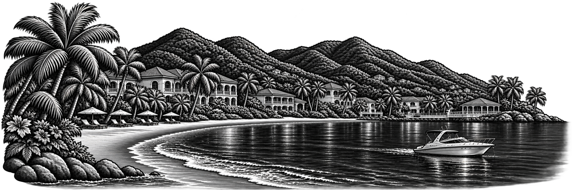 Montego Bay landmark illustration