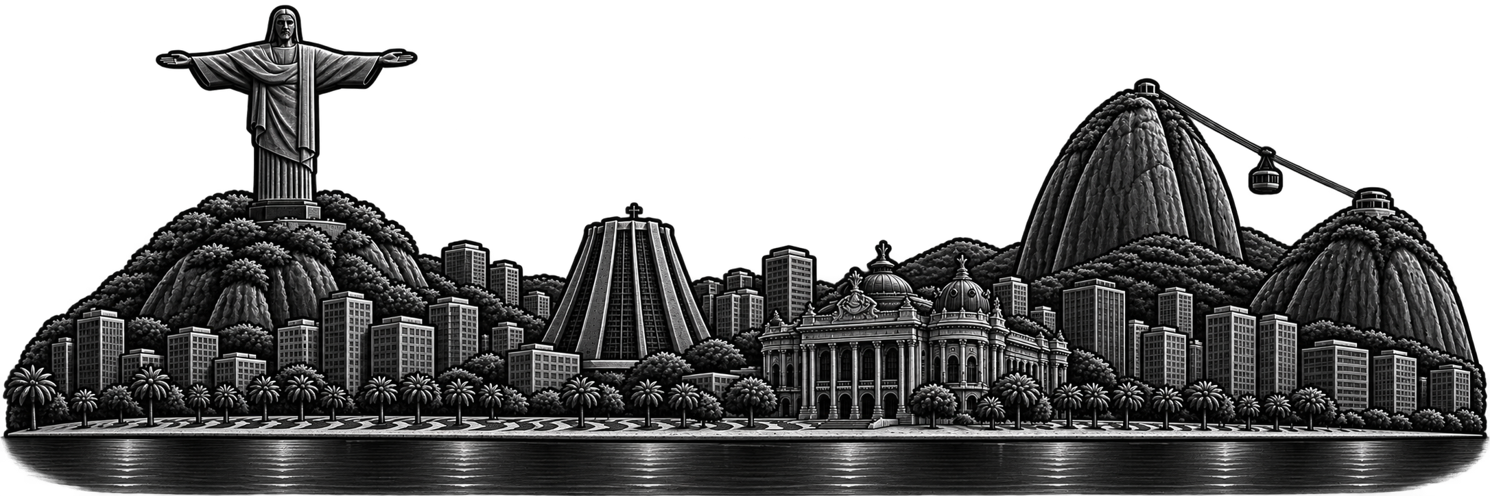 Rio de Janeiro city skyline