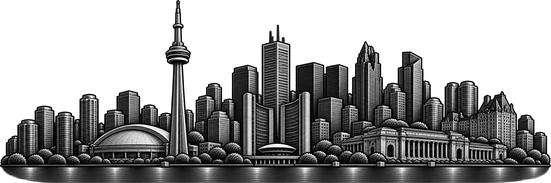 Toronto city skyline