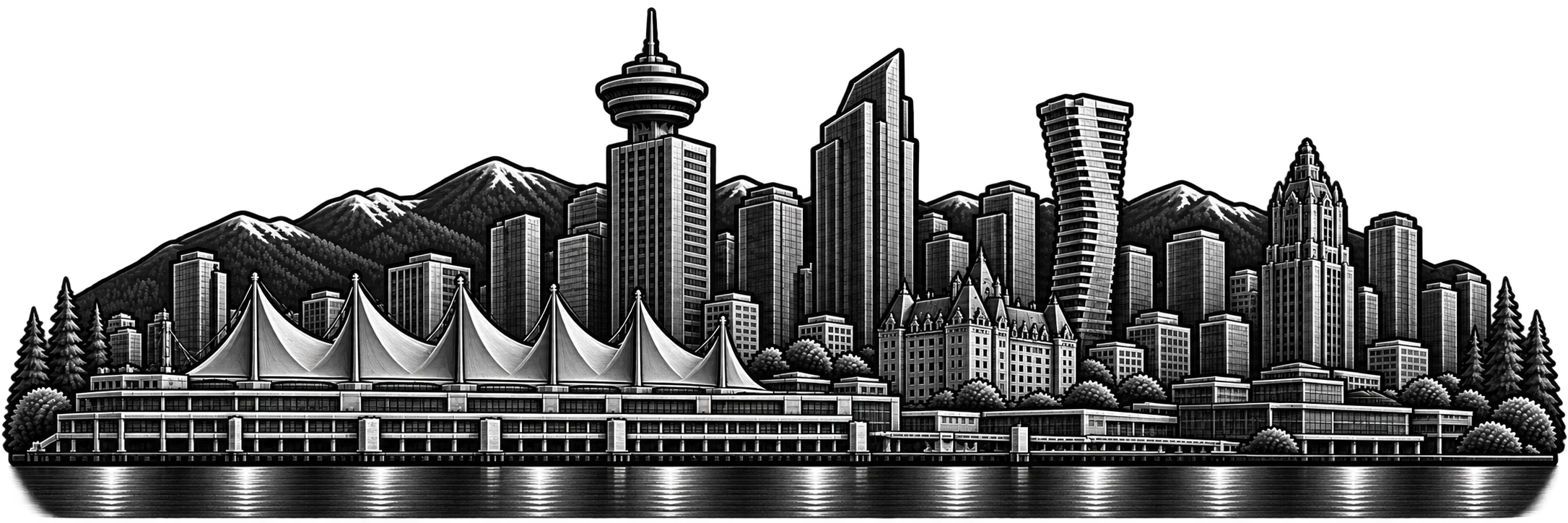 Vancouver city skyline