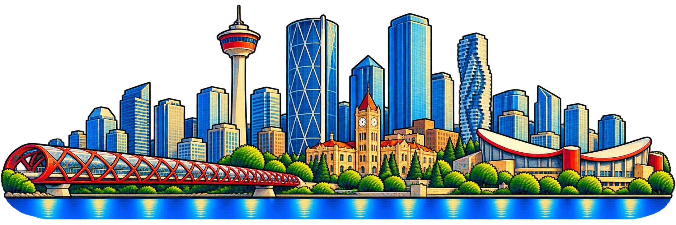 Calgary city skyline
