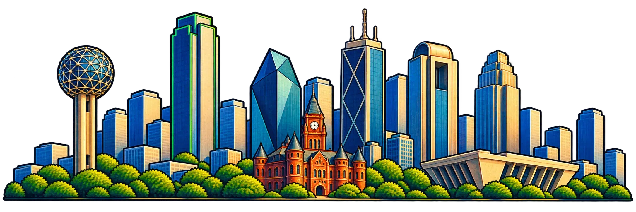 Dallas city skyline