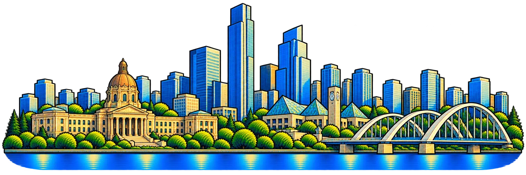 Edmonton city skyline