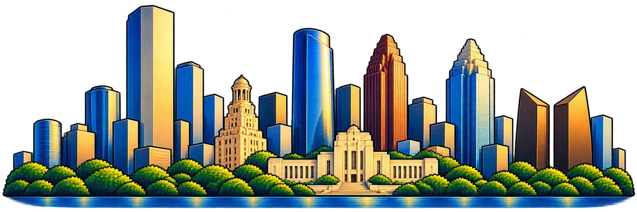 Houston city skyline