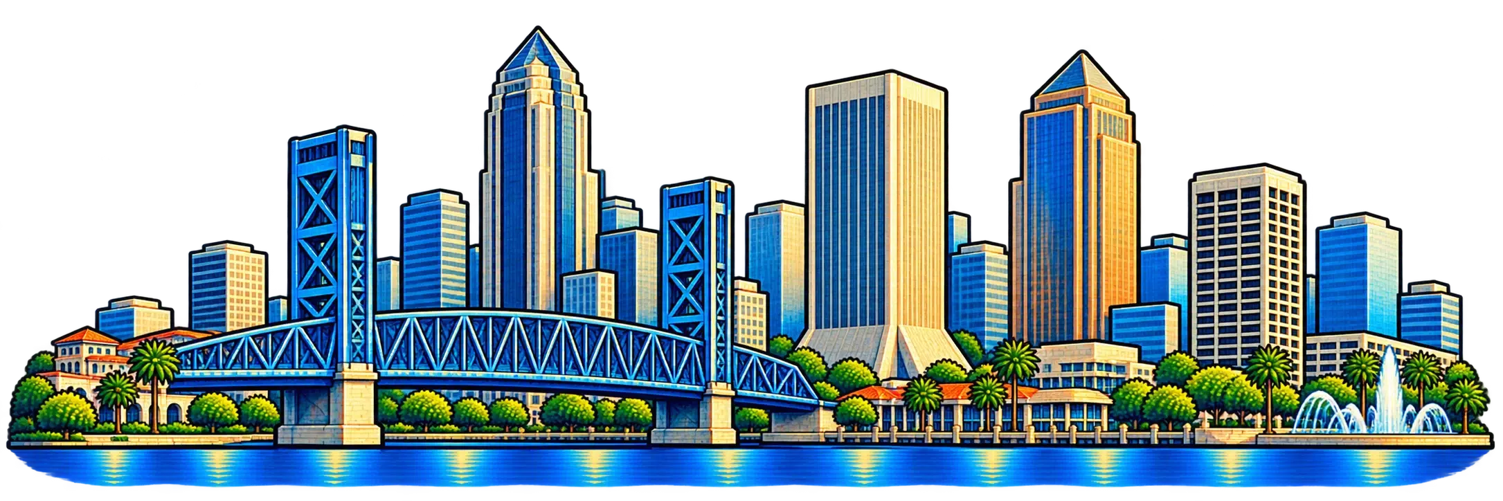 Jacksonville city skyline