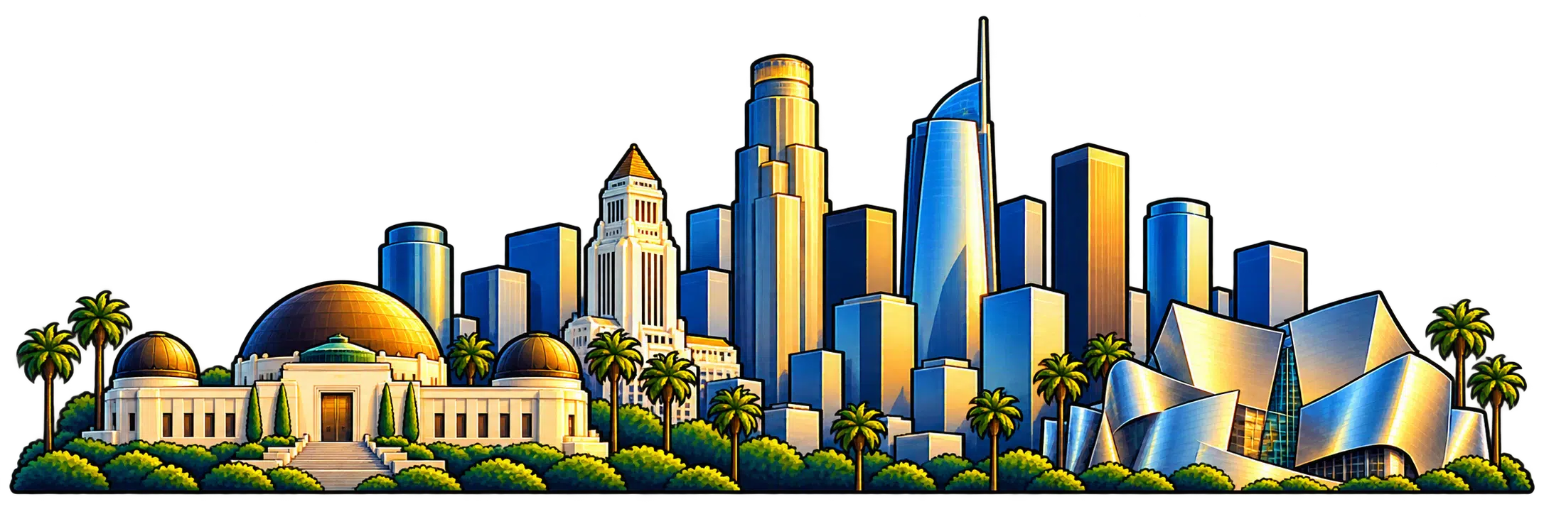 Los Angeles city skyline
