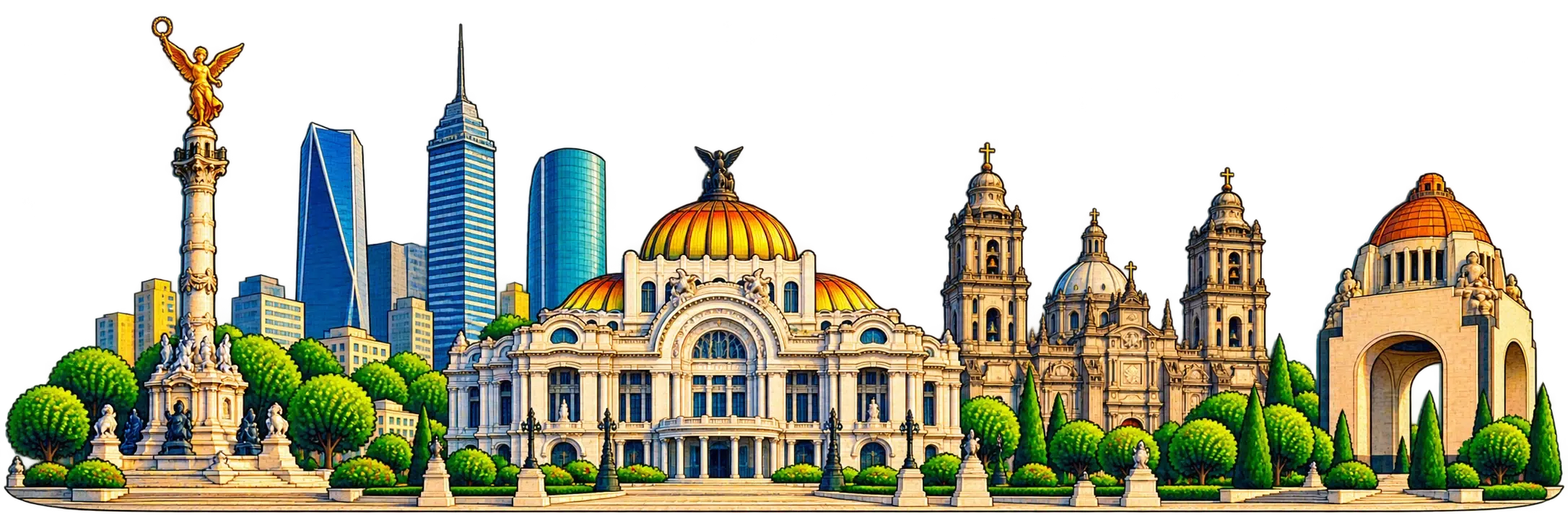 Mexico City city skyline