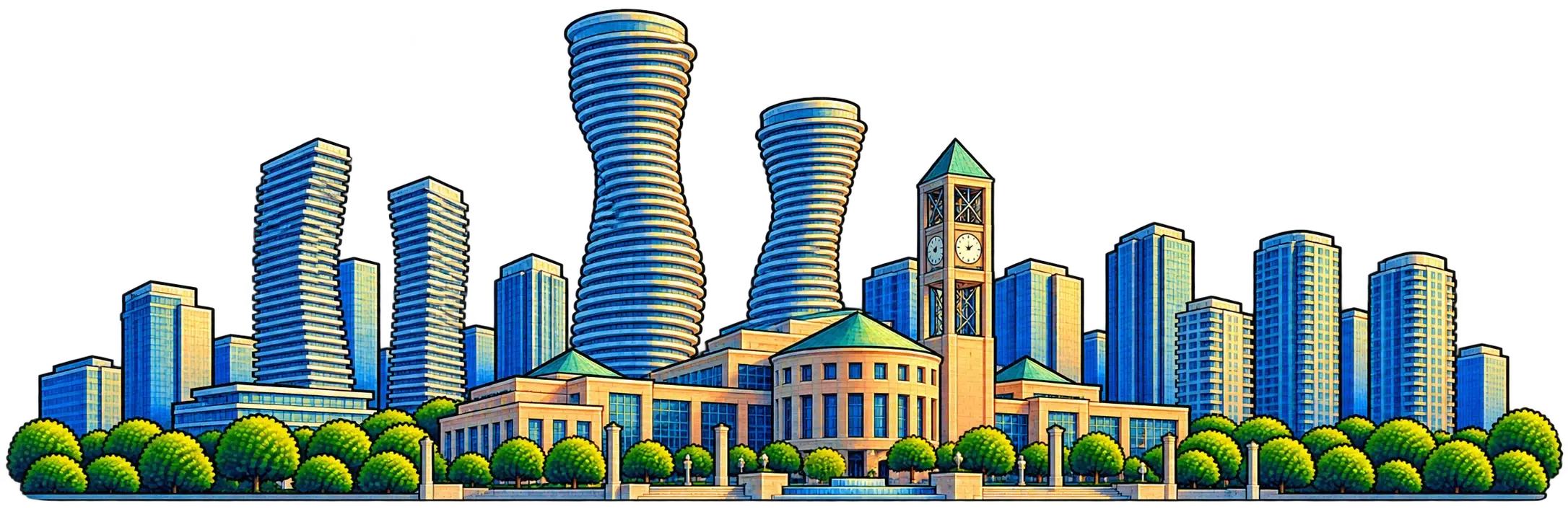 Mississauga city skyline