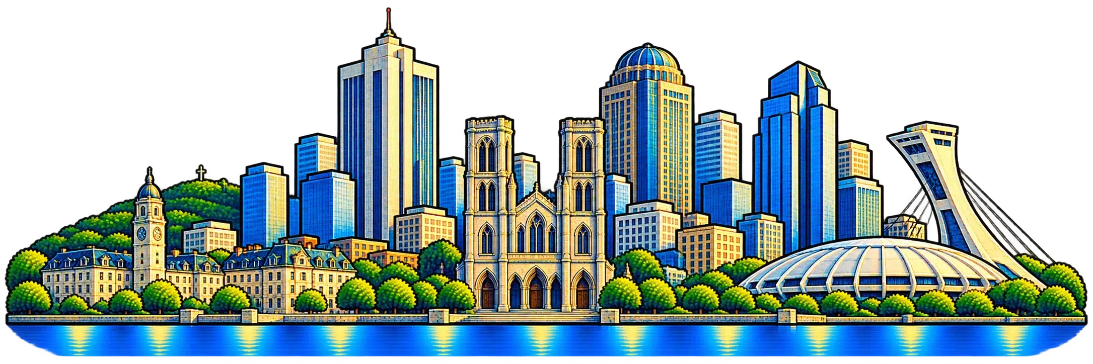 Montréal city skyline
