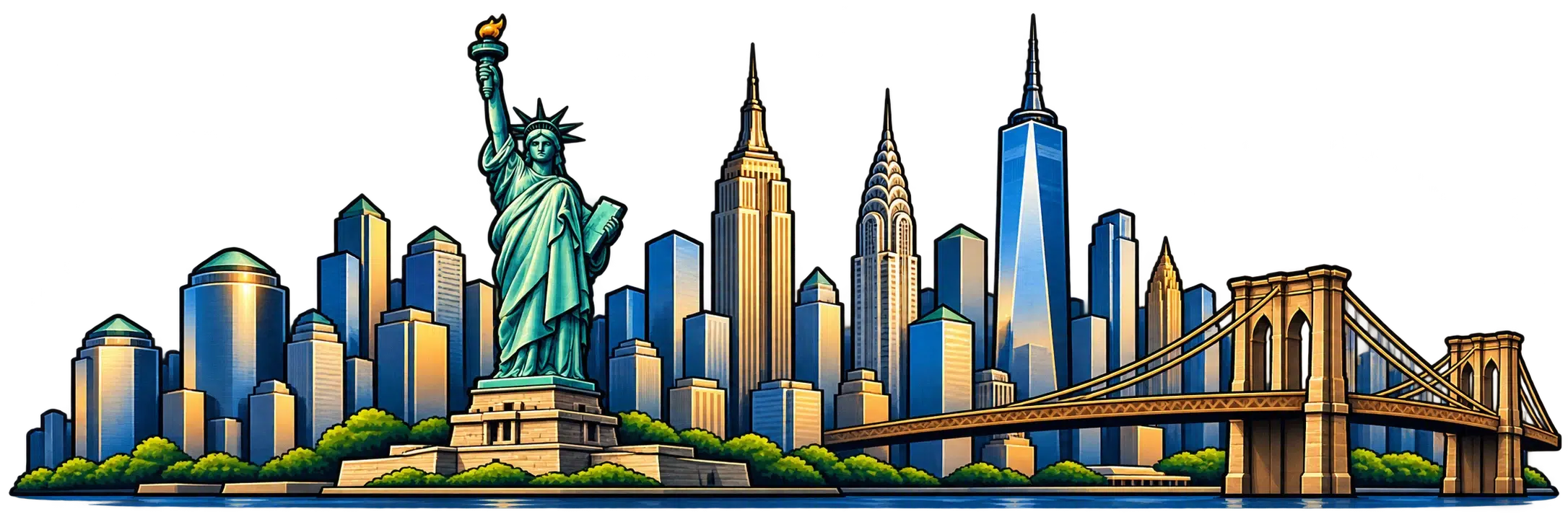 New York city skyline