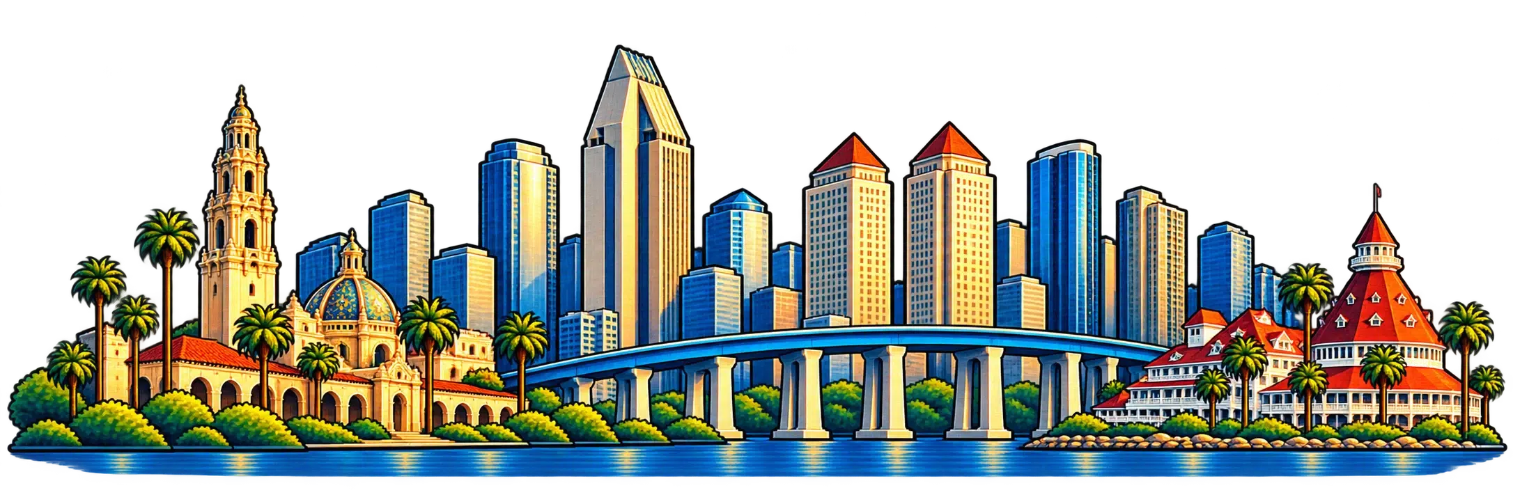 San Diego city skyline