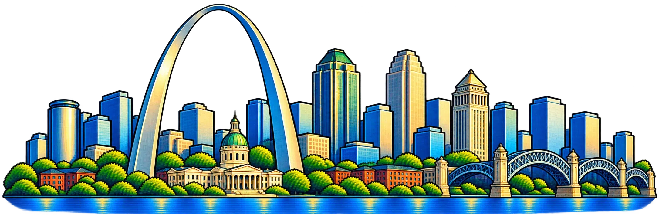 St. Louis city skyline