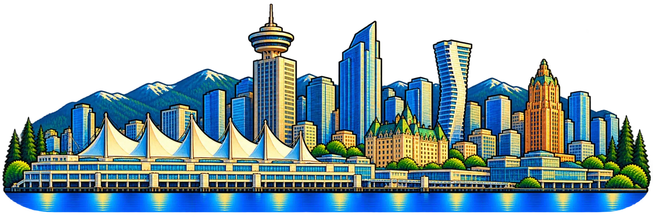 Vancouver city skyline