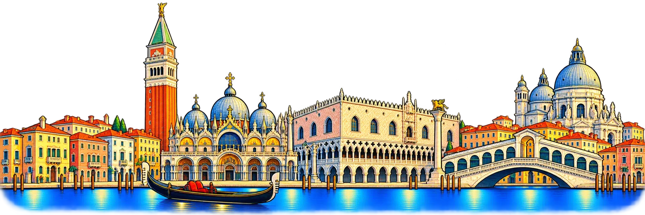 Venice city skyline