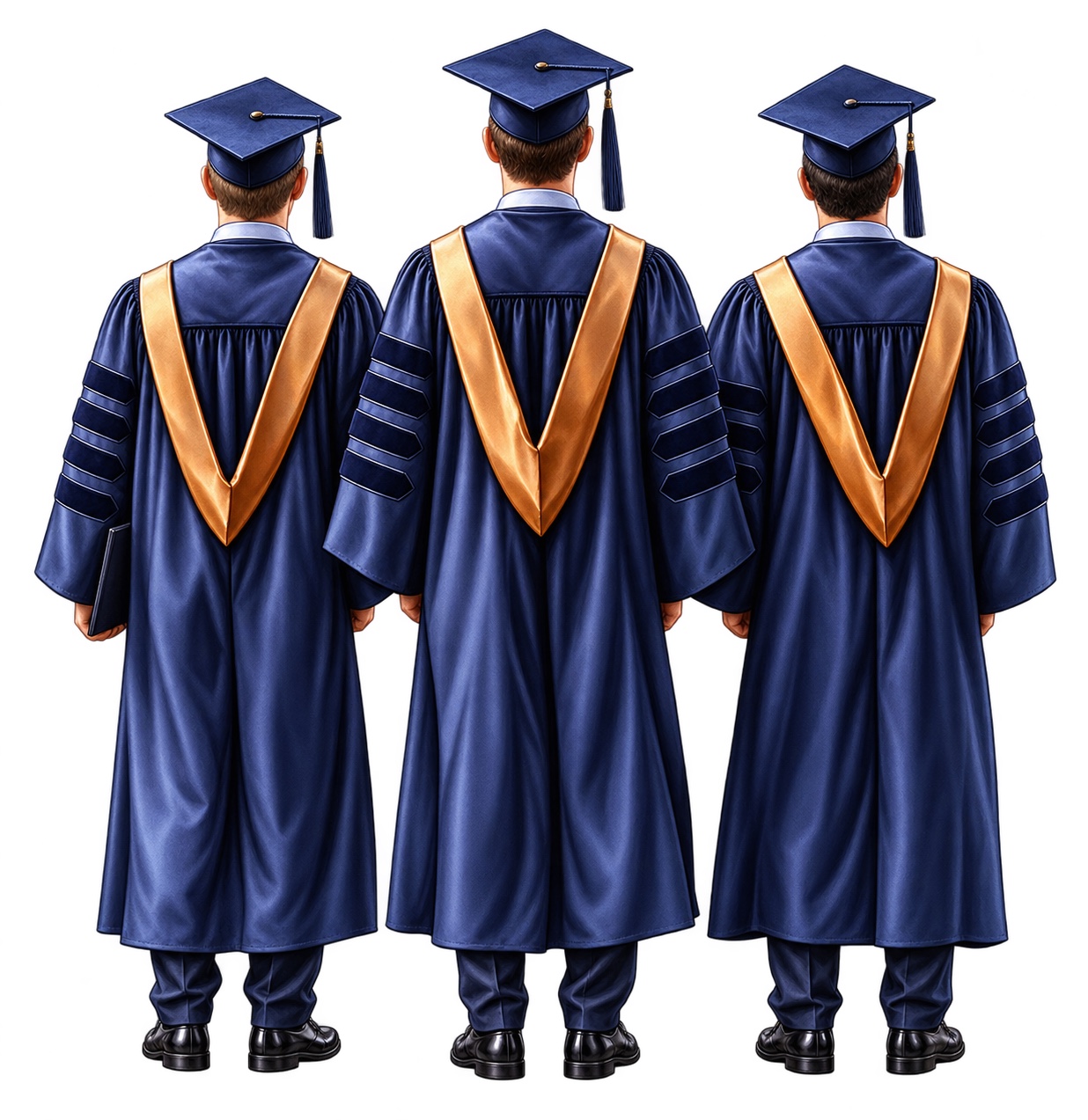 Three Graduates — Light Skin