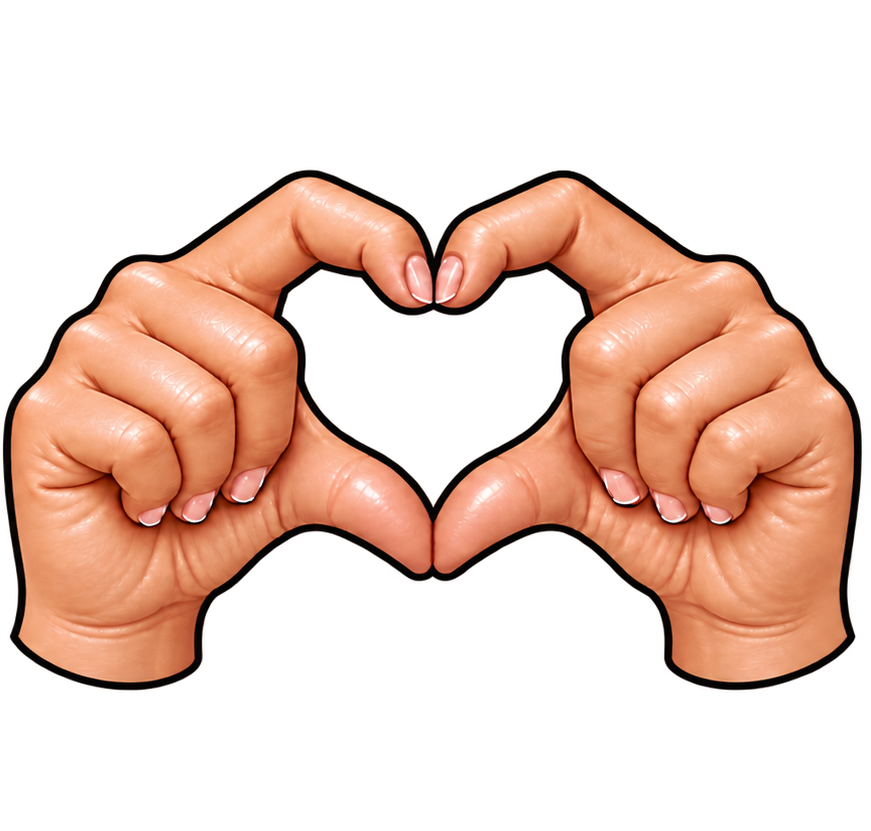 Heart hands — Love · Light