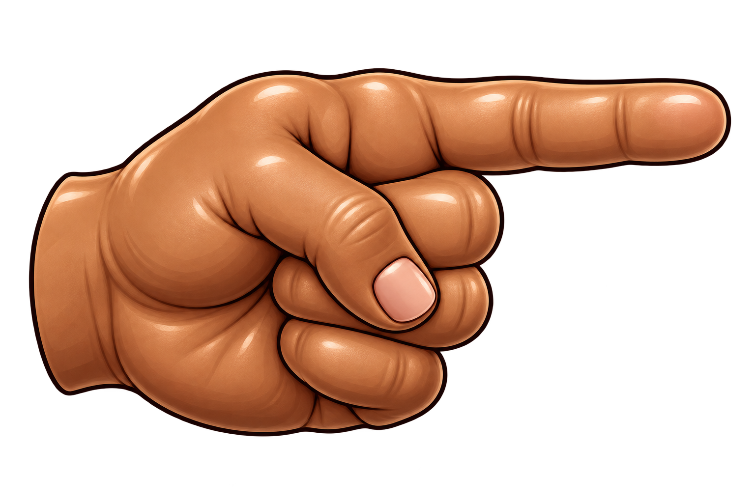 Pointing Brown