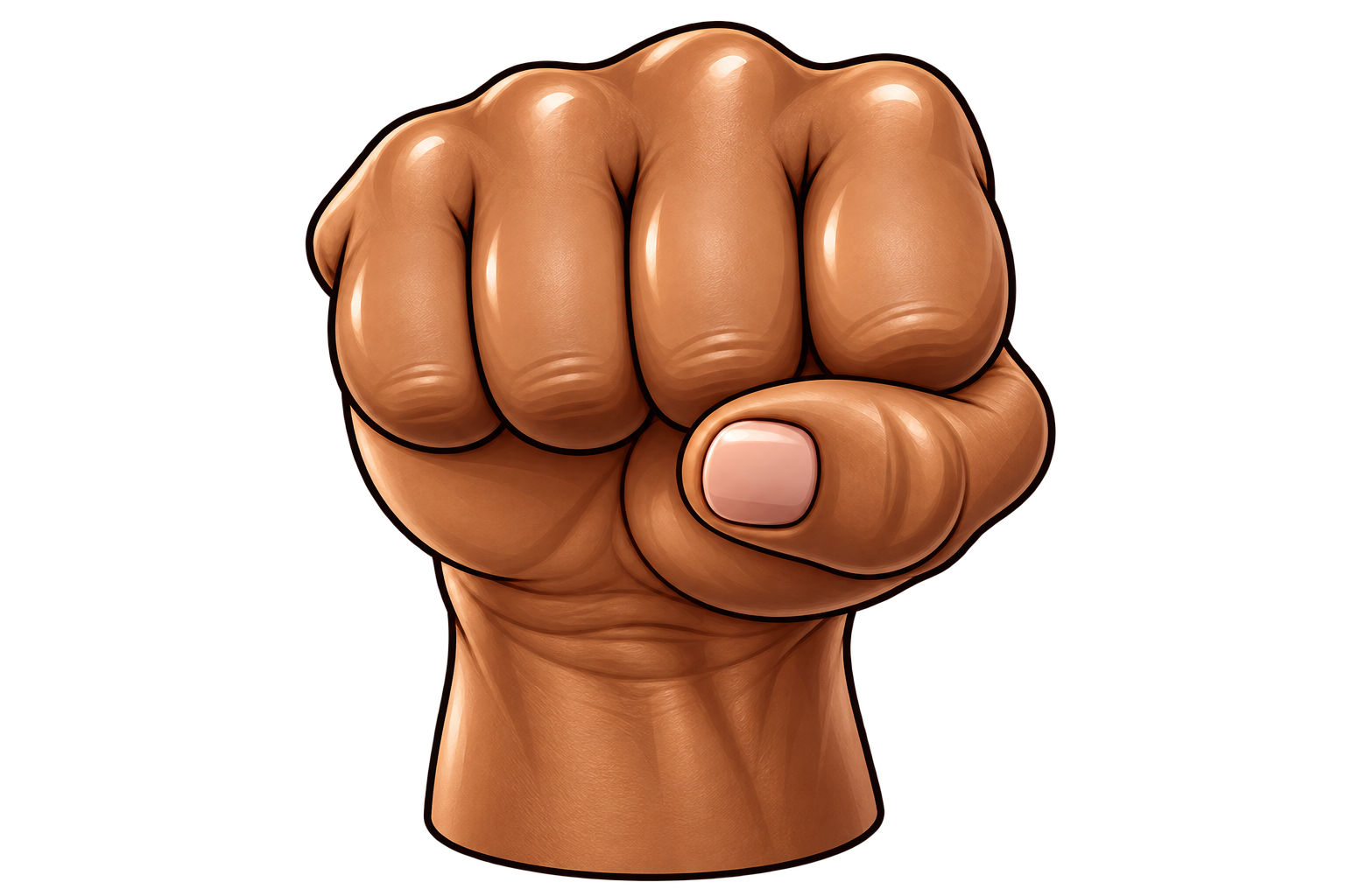 Raised Fist Brown