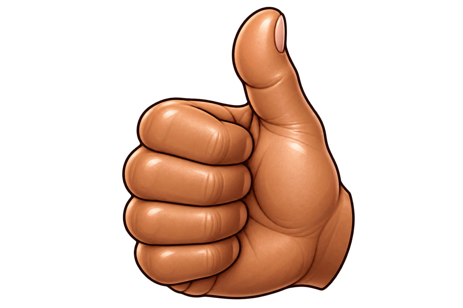 Thumbs Up Brown