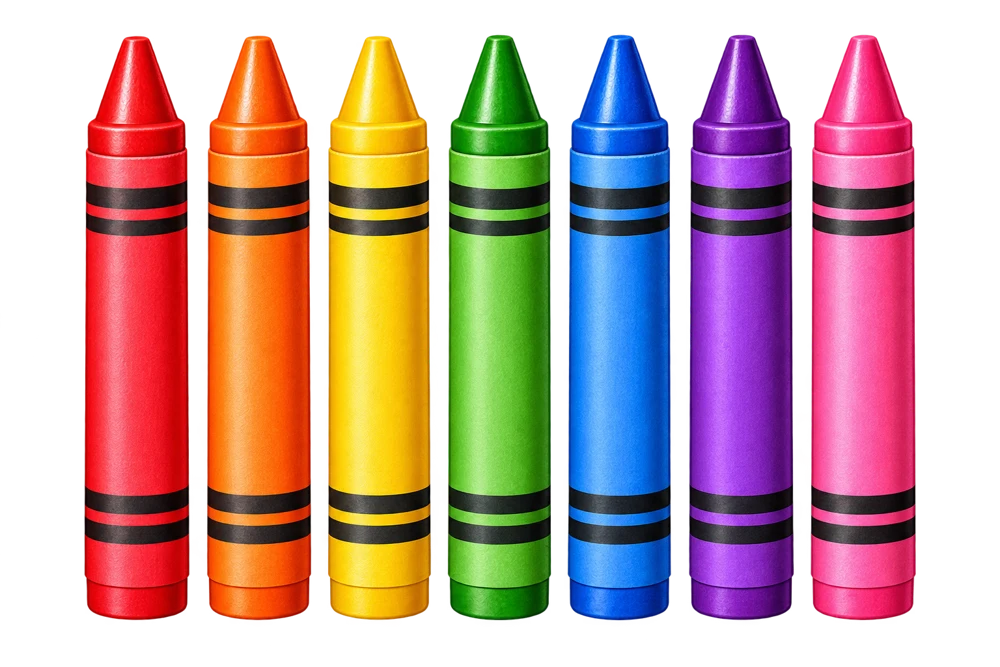 Crayons — Spaced Upright
