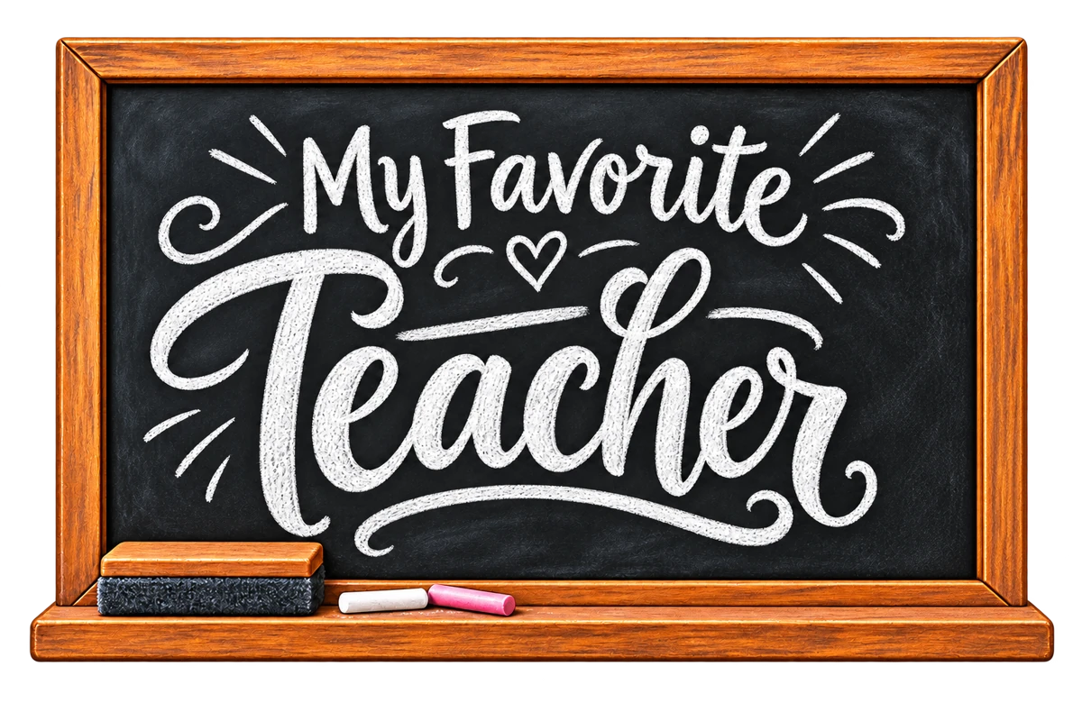 My Favorite Teacher — Chalkboard