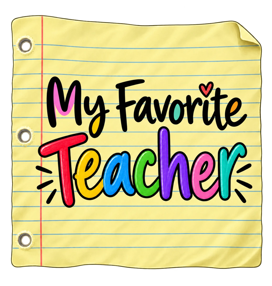 My Favorite Teacher — Yellow Paper