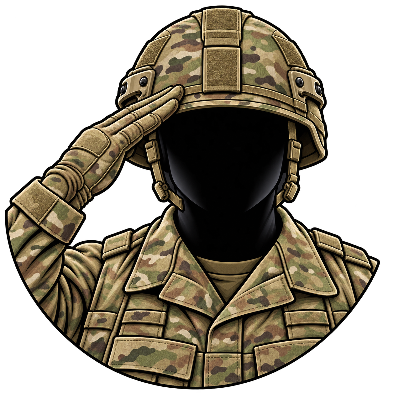 Air Force Helmet salute