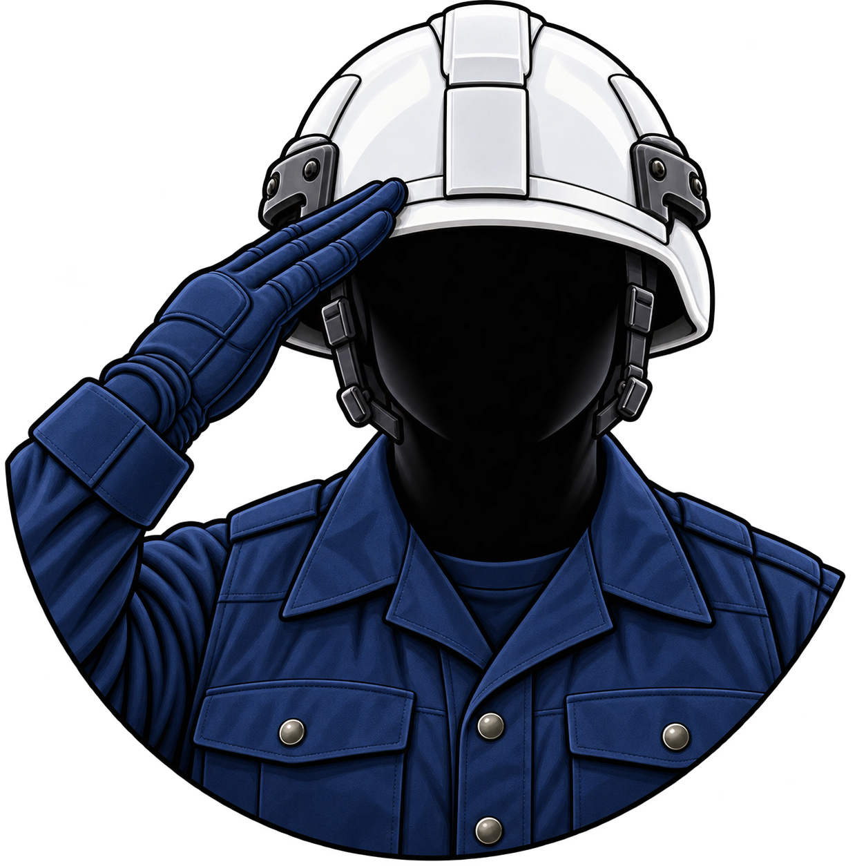 Coast Guard Helmet salute
